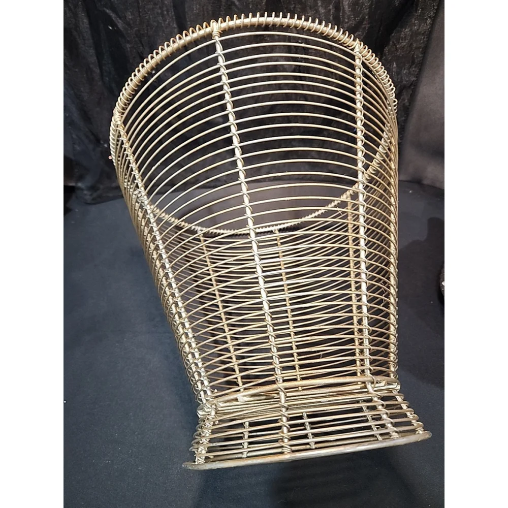 Vintage Wire Waste Basket 11 x 11
